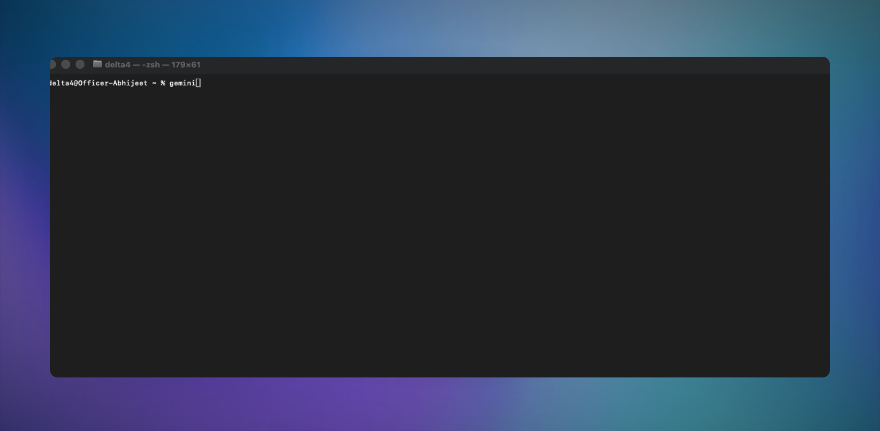 Open Gemini CLI