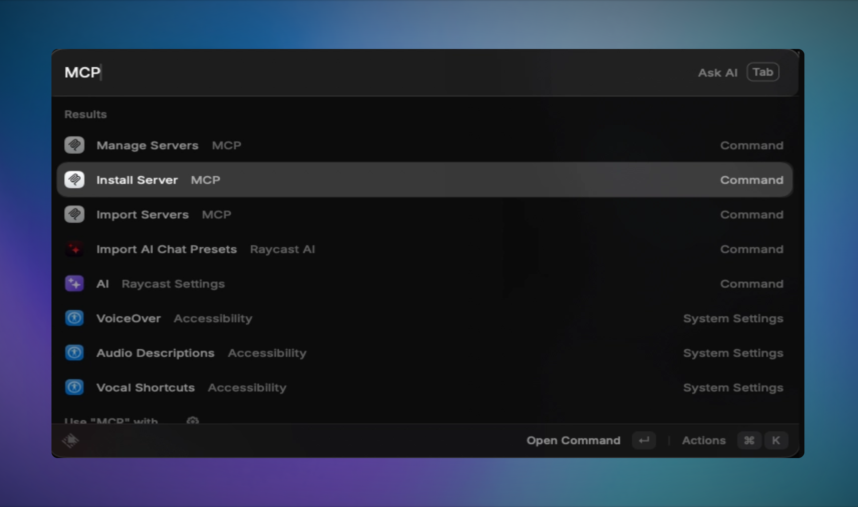 Install MCP server