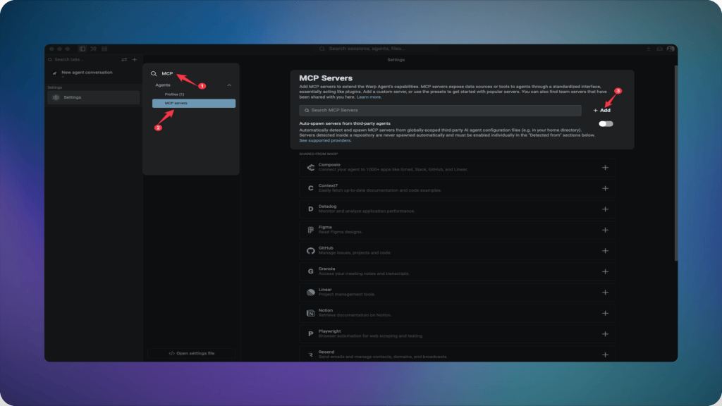 Add MCP server