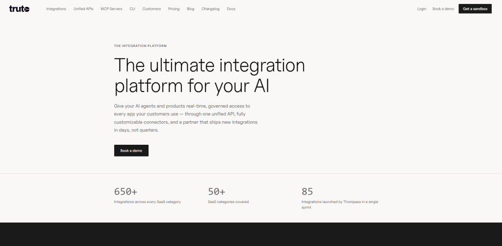 Truto dashboard
